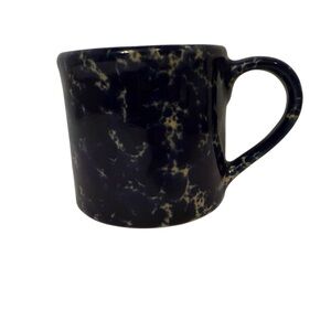 BENNINGTON POTTERY BLUE AGATE MUG STONEWARE USA HOME DINING DRINK 14 oz 3.75”H